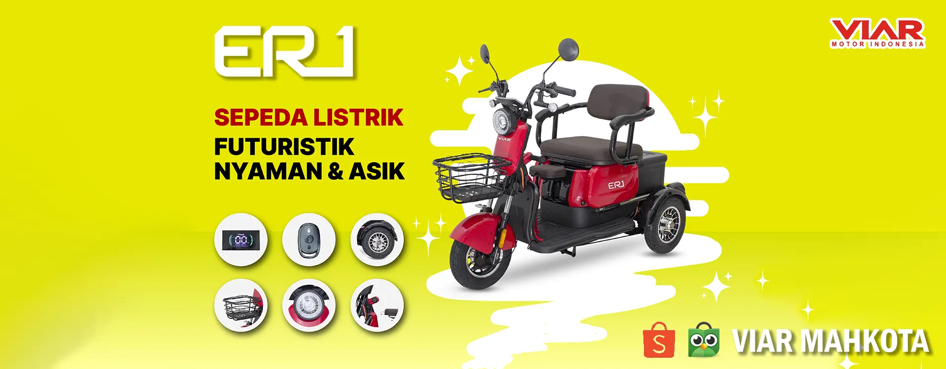 sepeda listrik roda 3 VIAR ER1